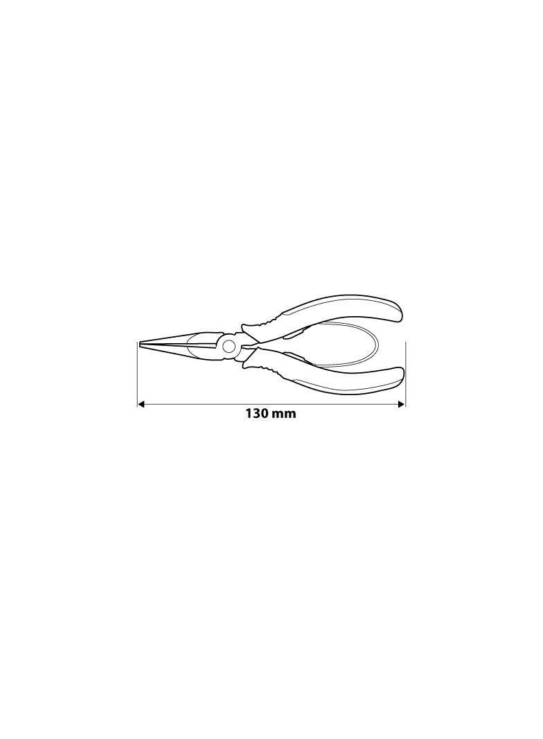 Szczypce precyzyjne płaskie 130 mm