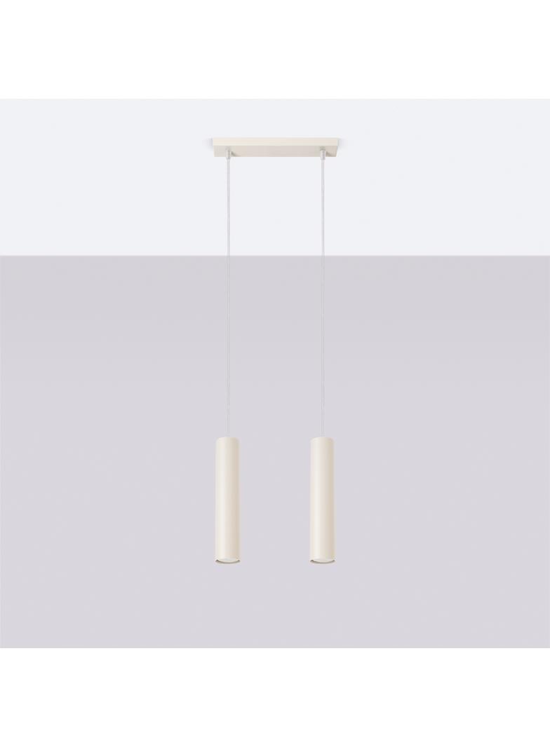 Sollux Lampa wisząca LAGOS 2 beżowa SL.1480