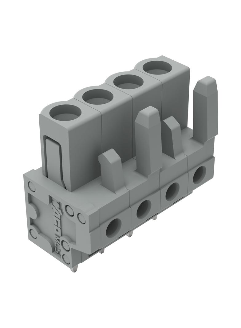 MCS-MIDI Classic gniazdo 4-bieg. szare raster 5 mm /100szt./ WAGO