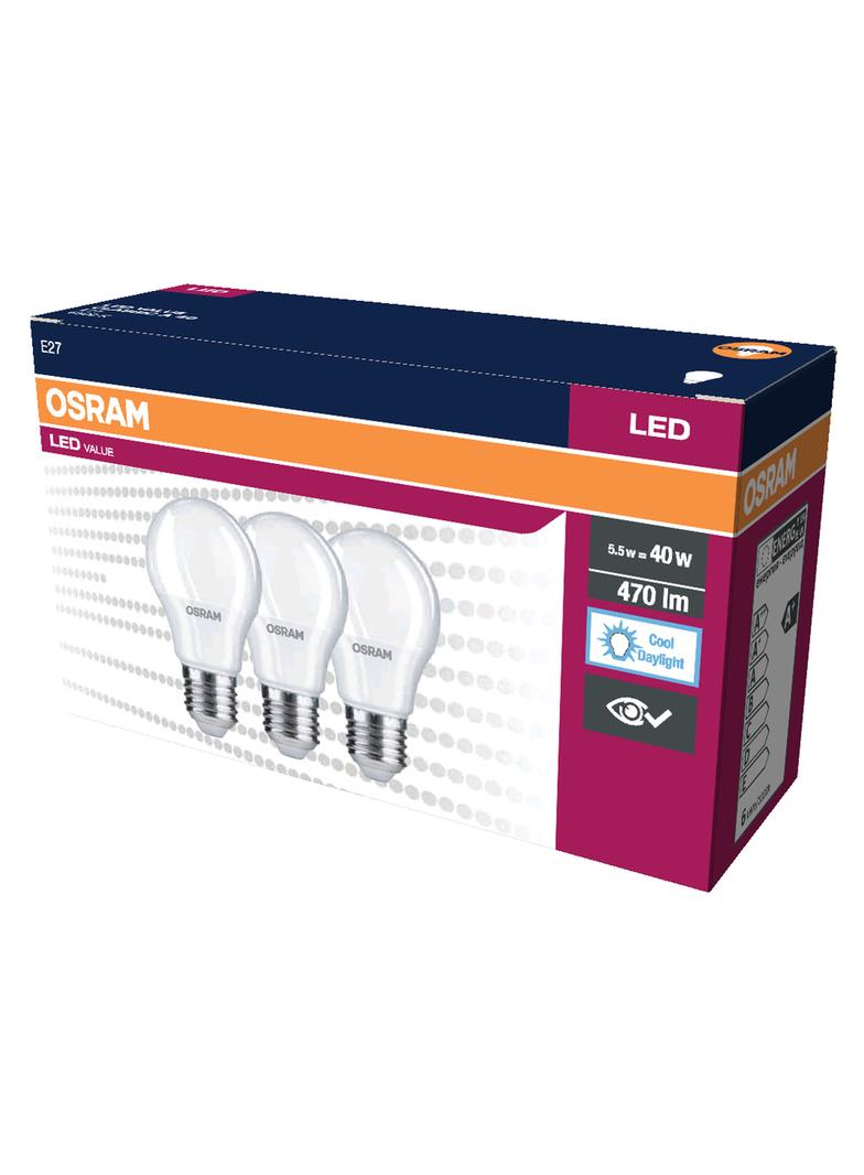 Lampa LED VALUE Classic A40 4,9W/865 230V plastik E27 FS3 OSRAM