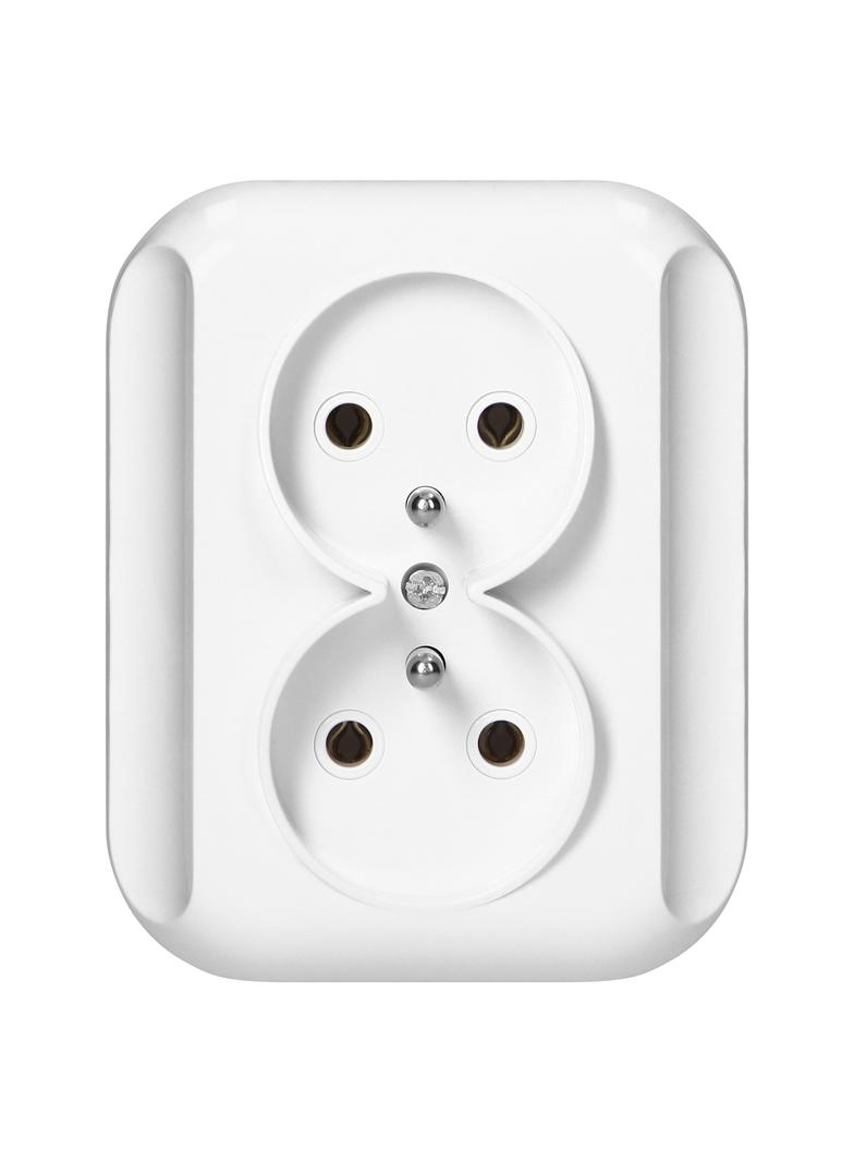 Gniazdo podwójne podtynkowe 2x2p+Z 16A, 250V, TOPAZ, biały PT-6TBBIAŁY ORNO