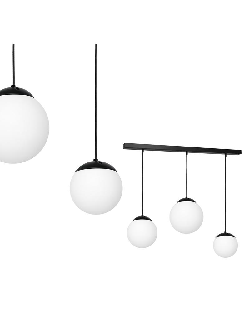 Milagro lampa wisząca Lima 3xE14 czarno/biała MLP6524