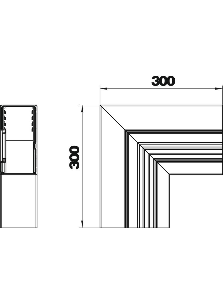 GA-AFS90170EL, Naroże płaskie asymetryczne