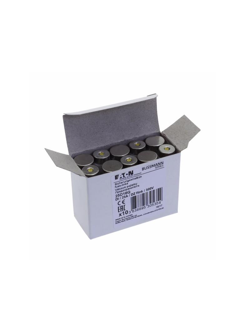 FUSE 25A DI/E16 500VAC DZ Wkładka DI 25A 500VAC DZ E16 25D16Q EATON
