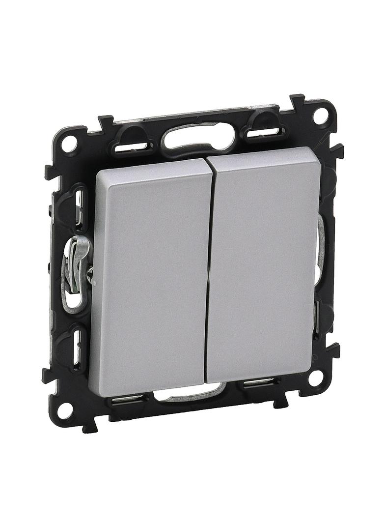 VALENA LIFE ŁĄCZNIK ŚWIECZNIKOWY ALUMINIUM 10 AX - 250 V~, Legrand