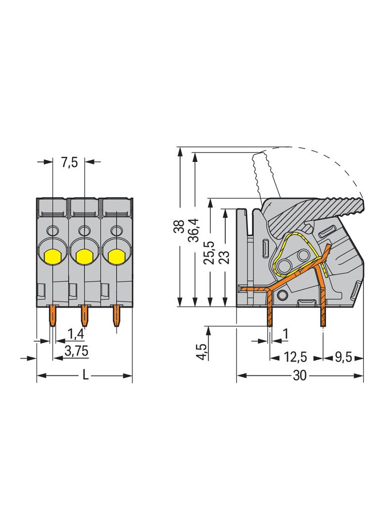 złączka do płytek drukowanych