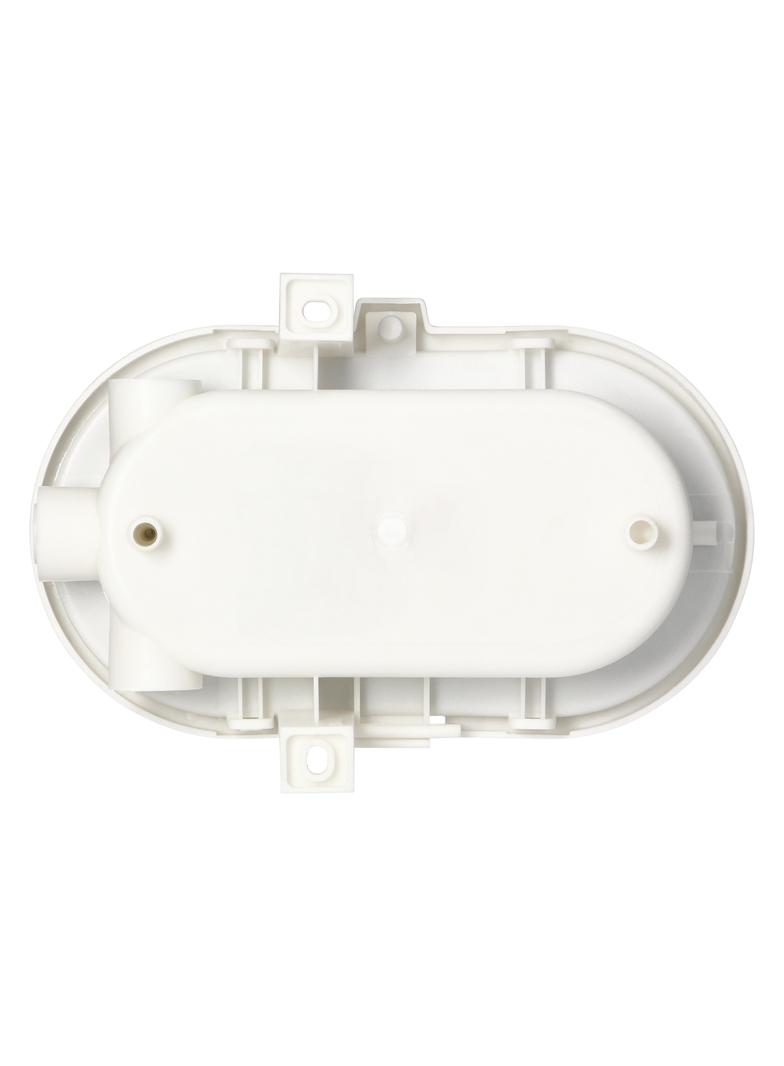 SOTOA, oprawa oświetleniowa, E27, max. 15W, IP54, klosz szklany, osłona plastikowa, biała AD-OP-6562WE27SPP ORNO