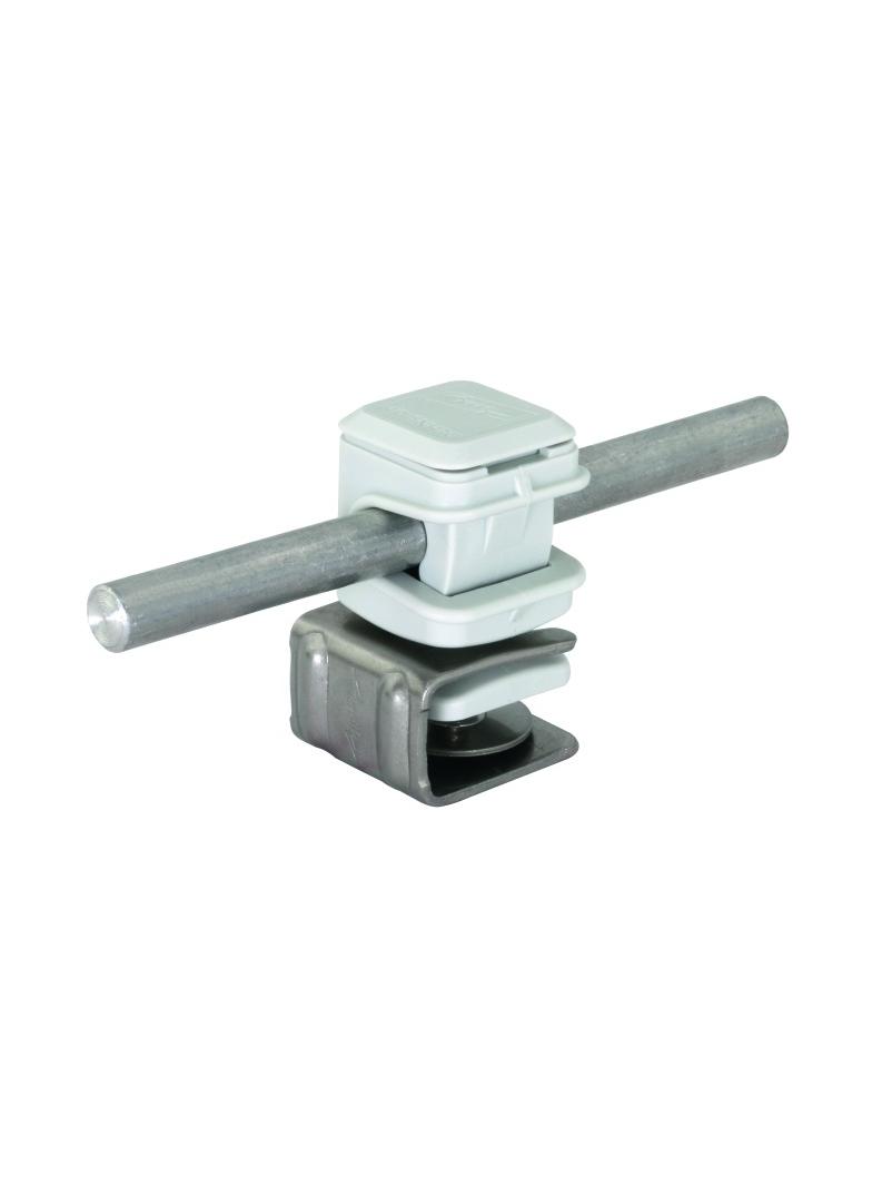 Wspornik PLATTENsnap, stal nierdzewna NIRO/ tworzywo, szary