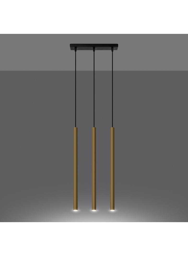Sollux Lampa Wisząca PASTELO 3L złoty połysk SL.1196