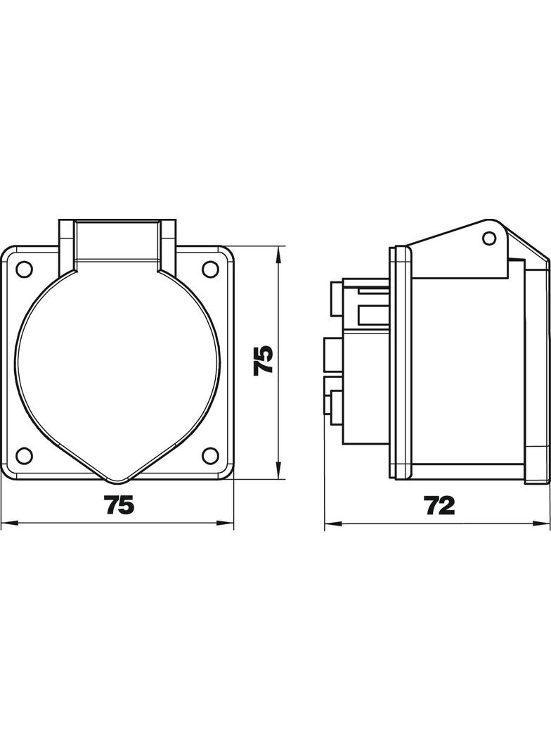 CEE16, ZŁĄCZE WTYKOWE