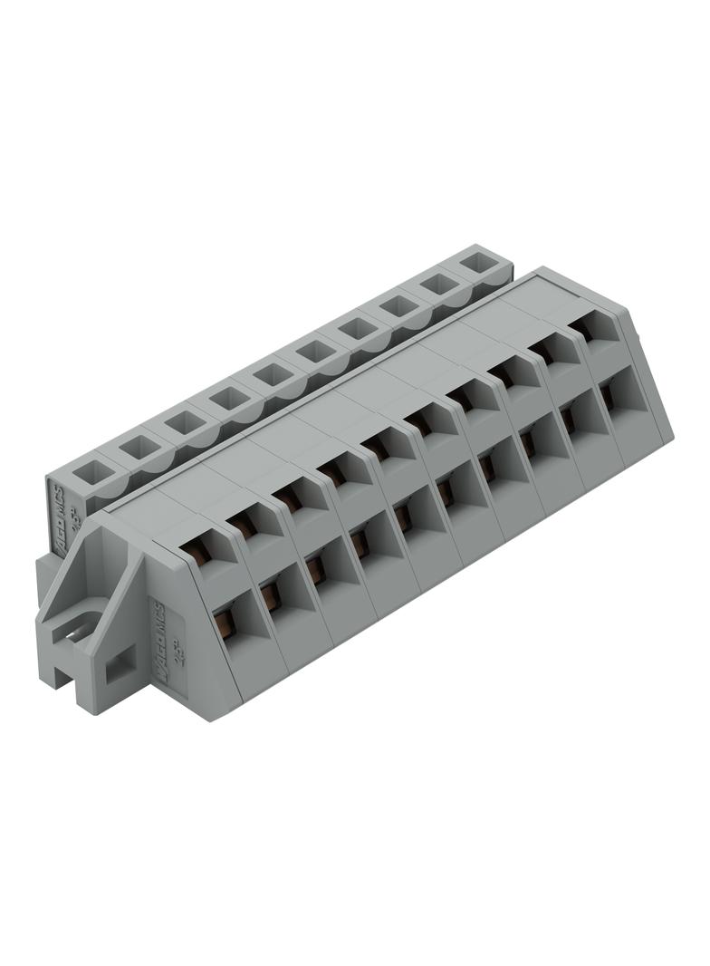 MCS-MIDI Classic gniazdo kątowe 10-bieg. szare raster 5 mm /25szt./ WAGO