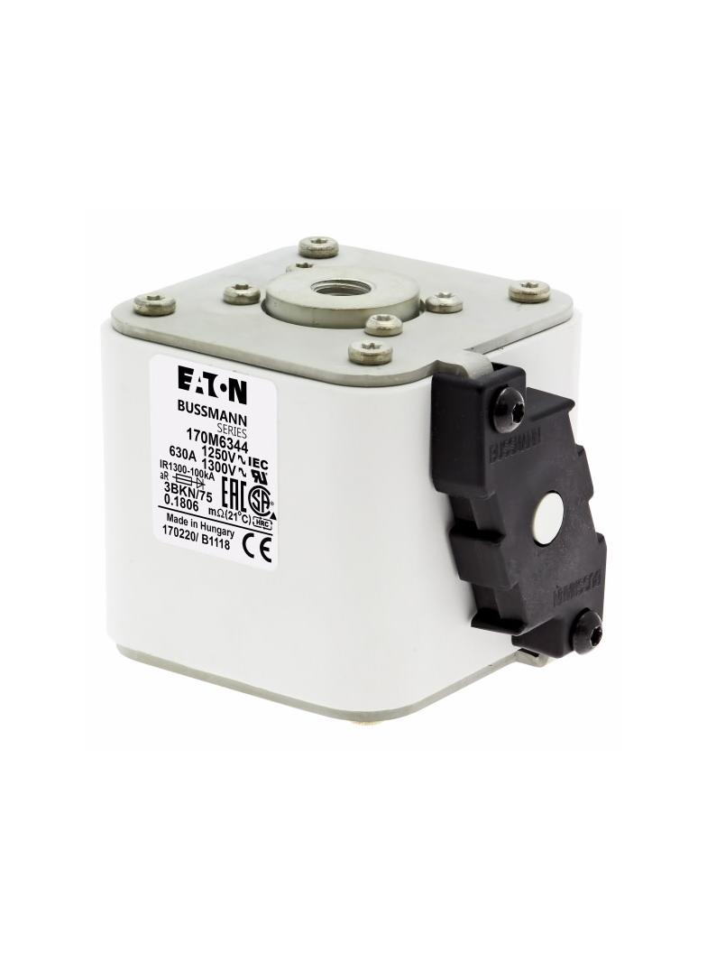 FUSE 630A 1250V 3BKN/75 AR CU Wkładka szybka 630A AC 1250V rozmiar 3 76x92x76 mm aR IEC UL 170M6344