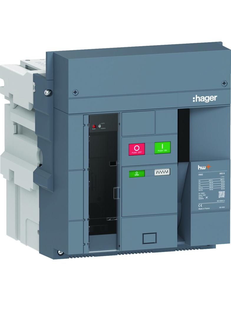 ACB HW2 66kA 800A 3P Wyłącznik powietrzny wysuwny do wyzwalacza sentinel HW2E308DB HAGER