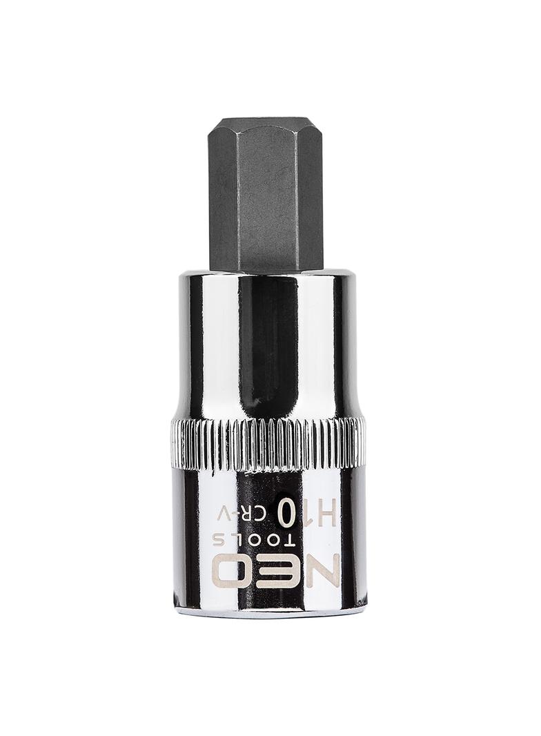 Końcówka sześciokątna na nasadce 1/2", H10 x 55 mm