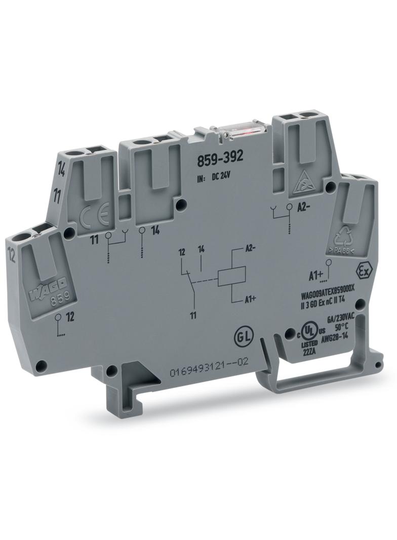 złączka z przekaźnikiem minaturowym 16,8-30V DC 1p /10szt./ WAGO
