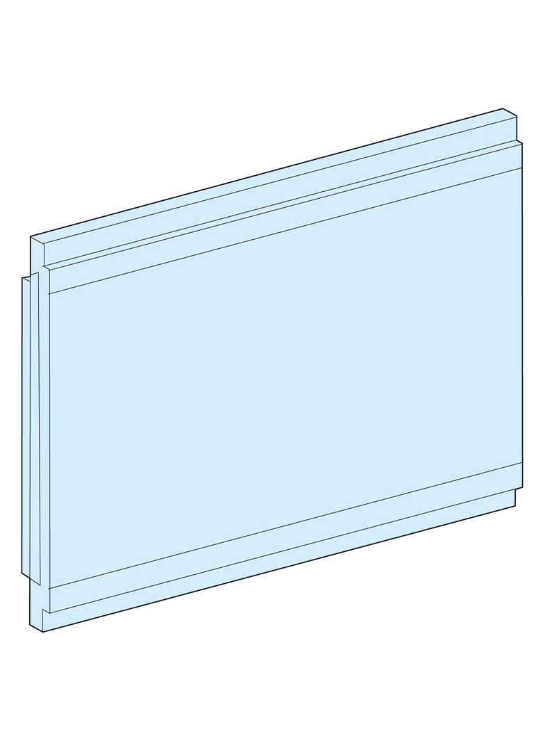 Rozdzielnice PrismaSet, płyta montażowa pełna 210x 150mm