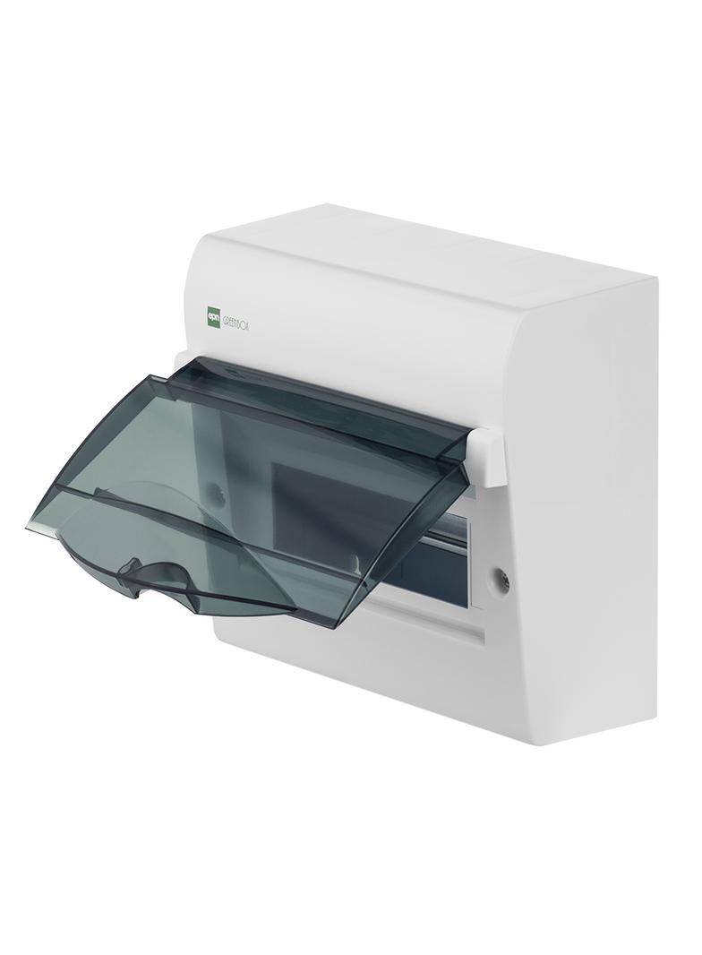 Rozdzielnica GREEN BOX n/t 8-modułem IP40 szyba transparentna dymna