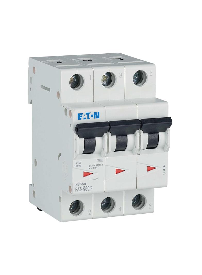 FAZ-K50/3 Wyłącznik nadprądowy 10kA K50A 3P 278916 EATON