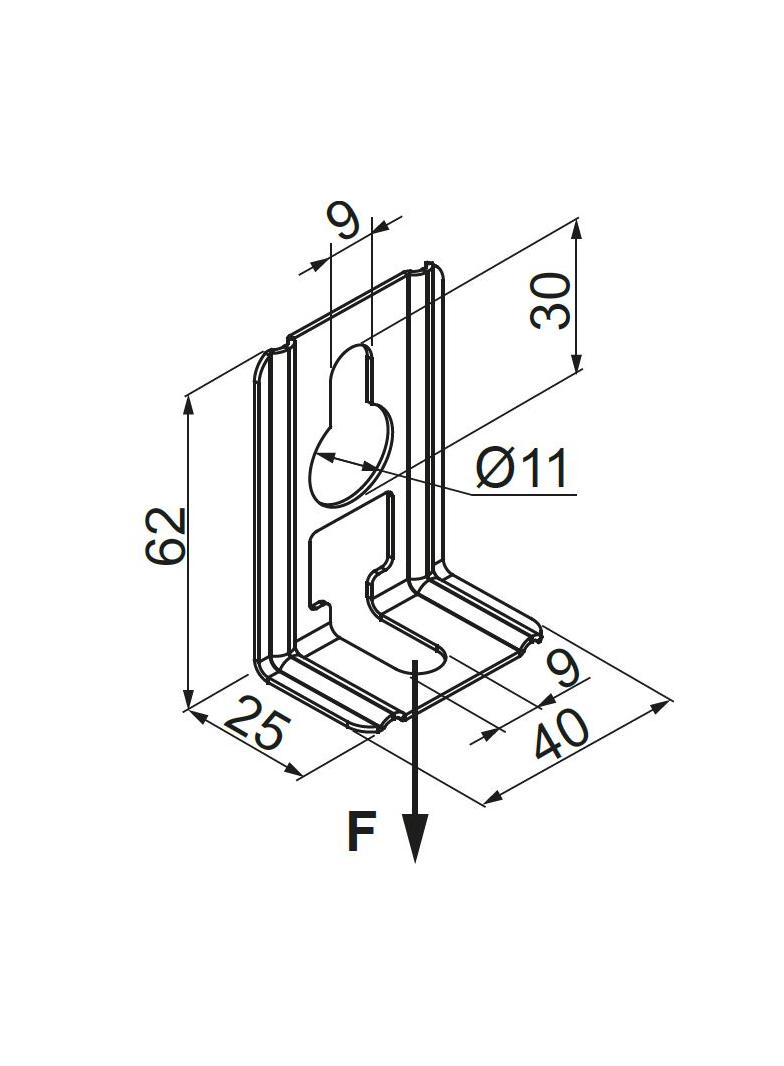 WP Wieszak pręta 2,0 mm
