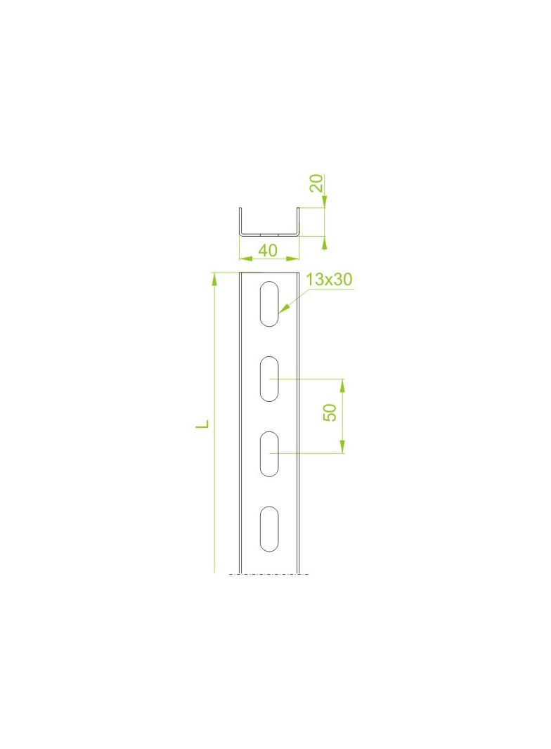 CD40H20/2 Ceownik 1,2 mm