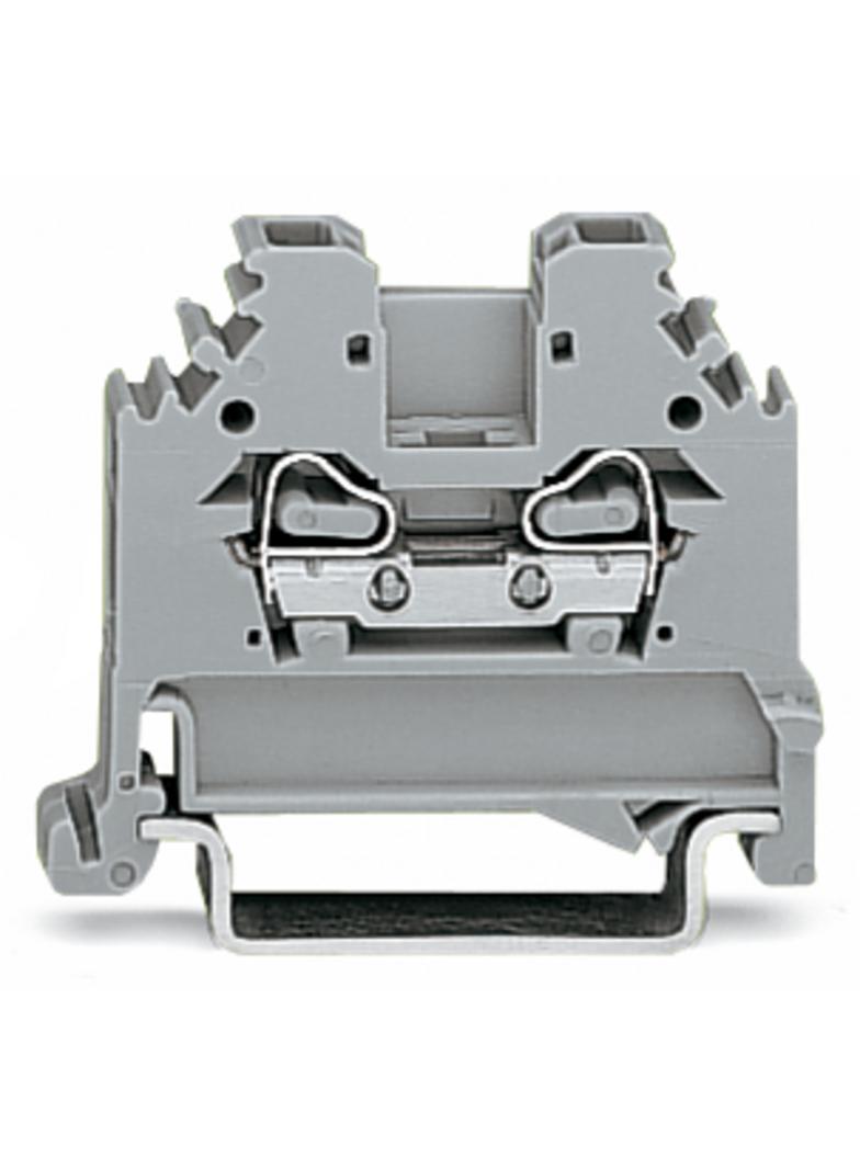 Złączka szynowa 2‑przewodowa 2,5mm2 szara 280‑101 WAGO