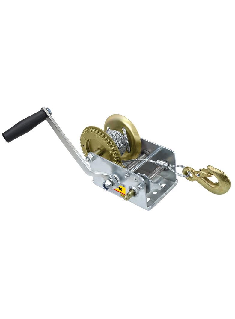 Wciągarka linowa z hamulcem zapadkowym 0.55 t, lina 10 m