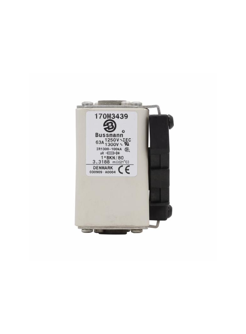 FUSE 63A 1250V 1*BKN/80 AR CU Wkładka szybka 63A AC 1250V rozmiar 1 45x59x81 mm aR, 170M3439 EATON