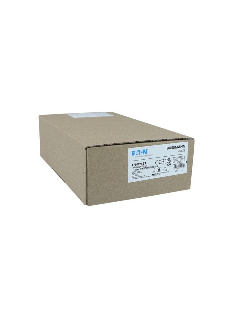 80A 690V gR 00TN/80 TYPE T IND. FUSE Wkładka szybka 80A AC 690V DIN 00 gR DIN IEC nieizolow 170M2663