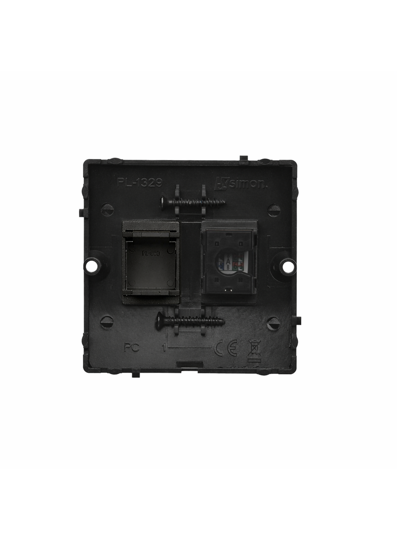 Simon BASIC WMUK-0510F2-Y011 Gniazdo komputerowe RJ45 pojedyncze, kategoria 5e (moduł). Montaż gniaz BMF51.02/49 KONTAKT