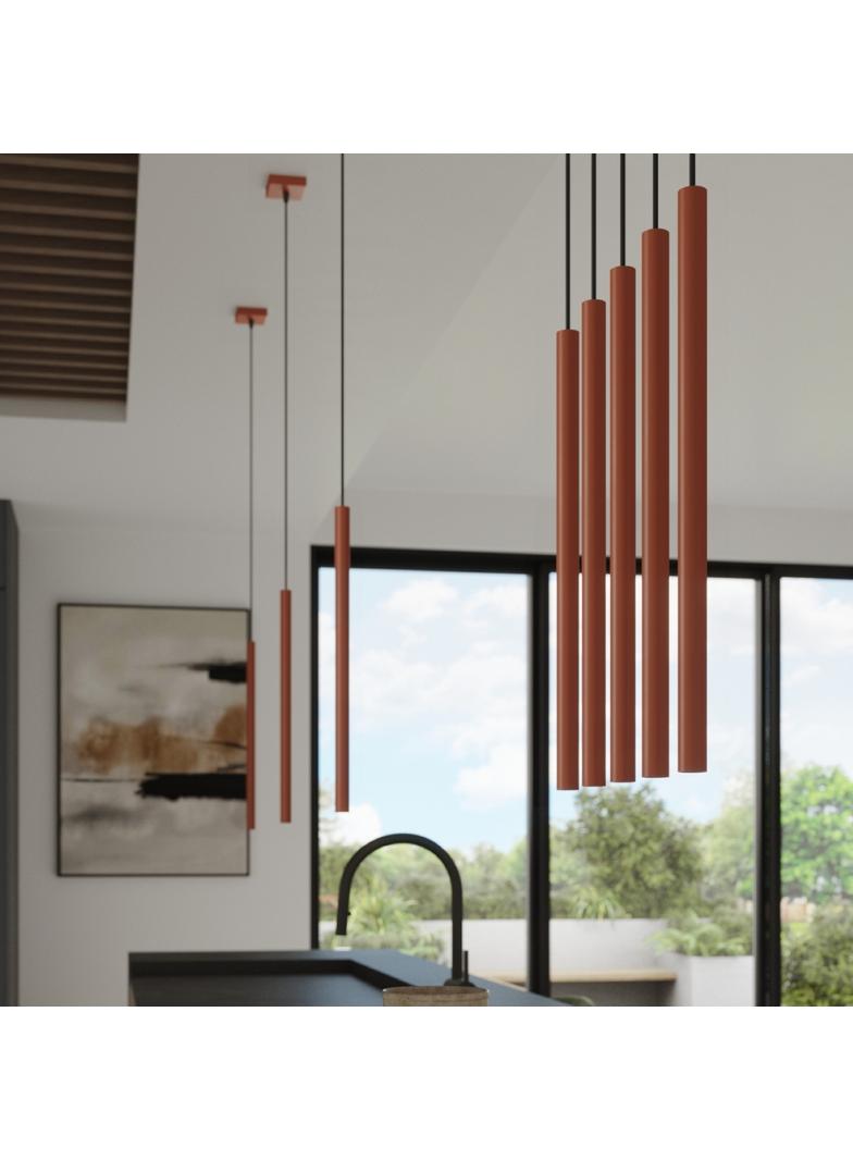 Sollux Lampa wisząca PASTELO 2 ochra czerwona SL.1525