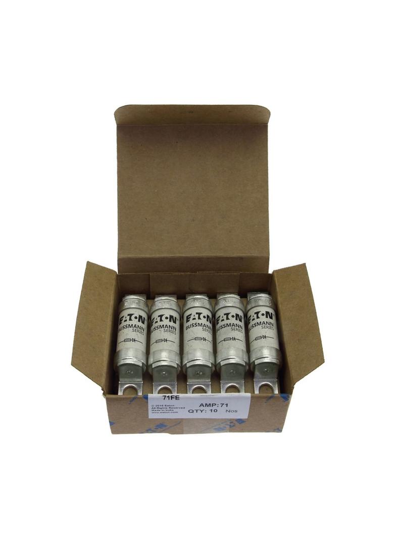 71A 690V IEC AC BS88 HIGH SPEED FUSE Wkładka szybka 71A AC 690V DC 500V BS88 19x77 mm aR, 71FE EATON