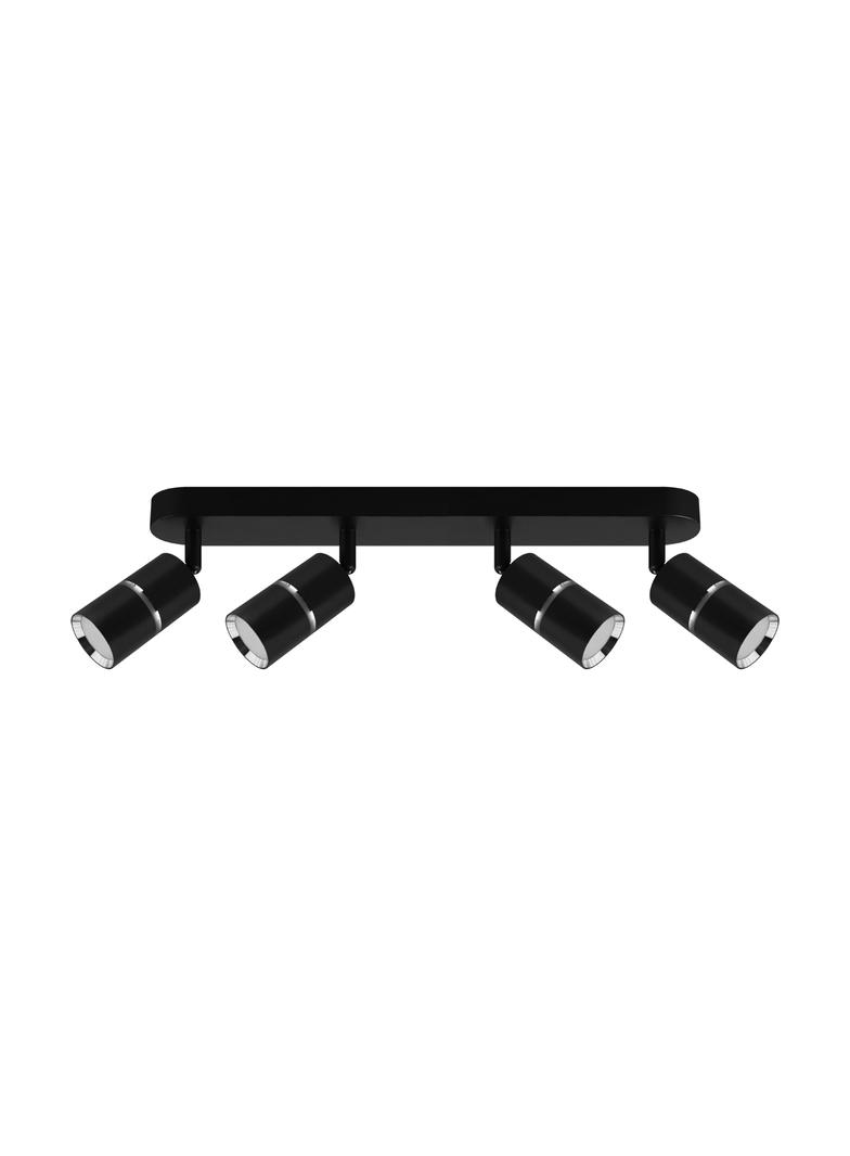 Oprawa ścienno-sufitowa DIOR SPT GU10 4L BLACK/CHROME 04266 IDEUS