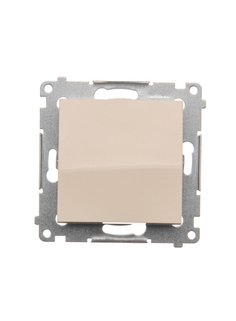 Simon 54 Przycisk pojedynczy zwierny bez piktogramu 16A z. śrub. kremowy
