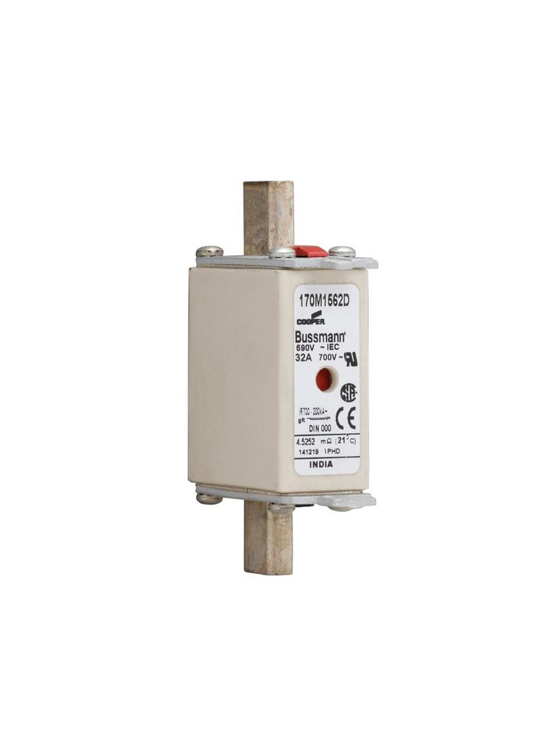FUSE 32A 690V gR DIN 000 HSDNH Wkładka szybka 32A 690V gR DIN 000 podwójny wskaźnik 170M1562D EATON