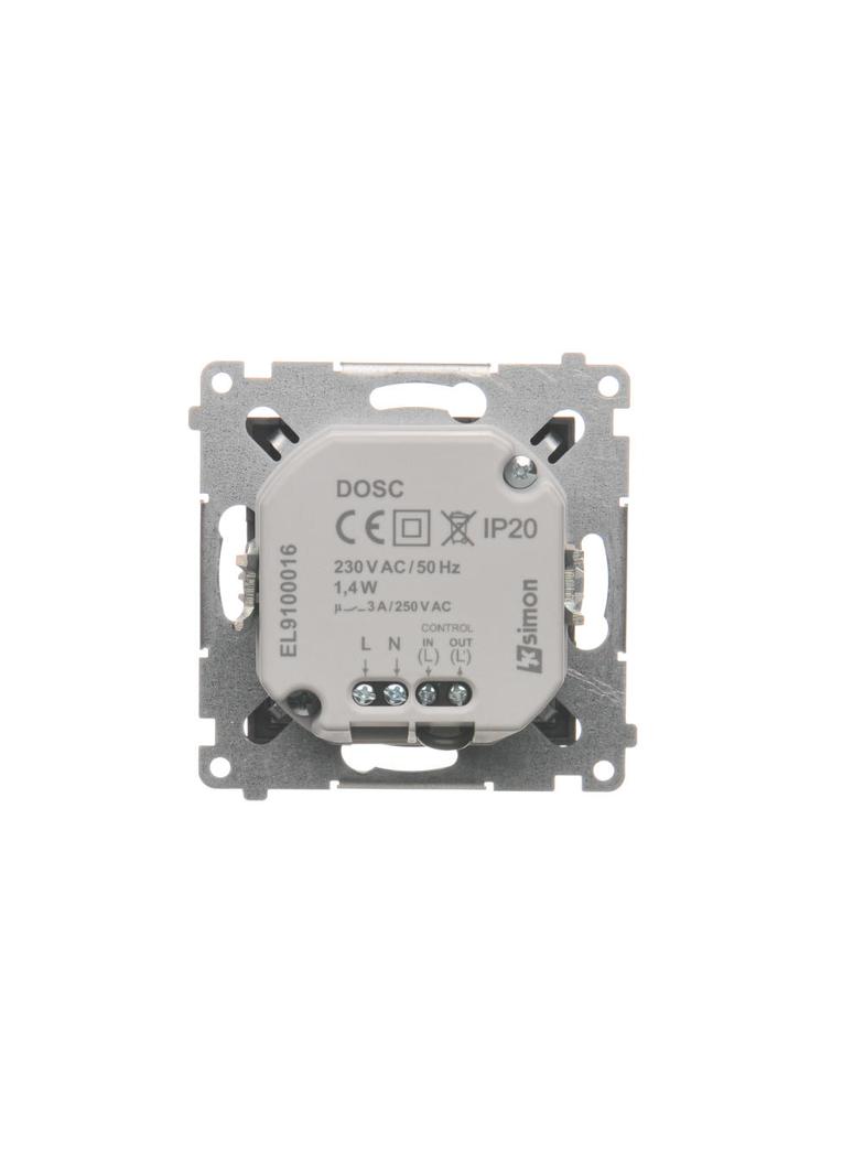 Simon 54 Oprawa oświetleniowa LED z czujnikiem ruchu 230 V AC 1.4 W białe ciepłe 3100 K antracyt DOSC.01/48 KONTAKT