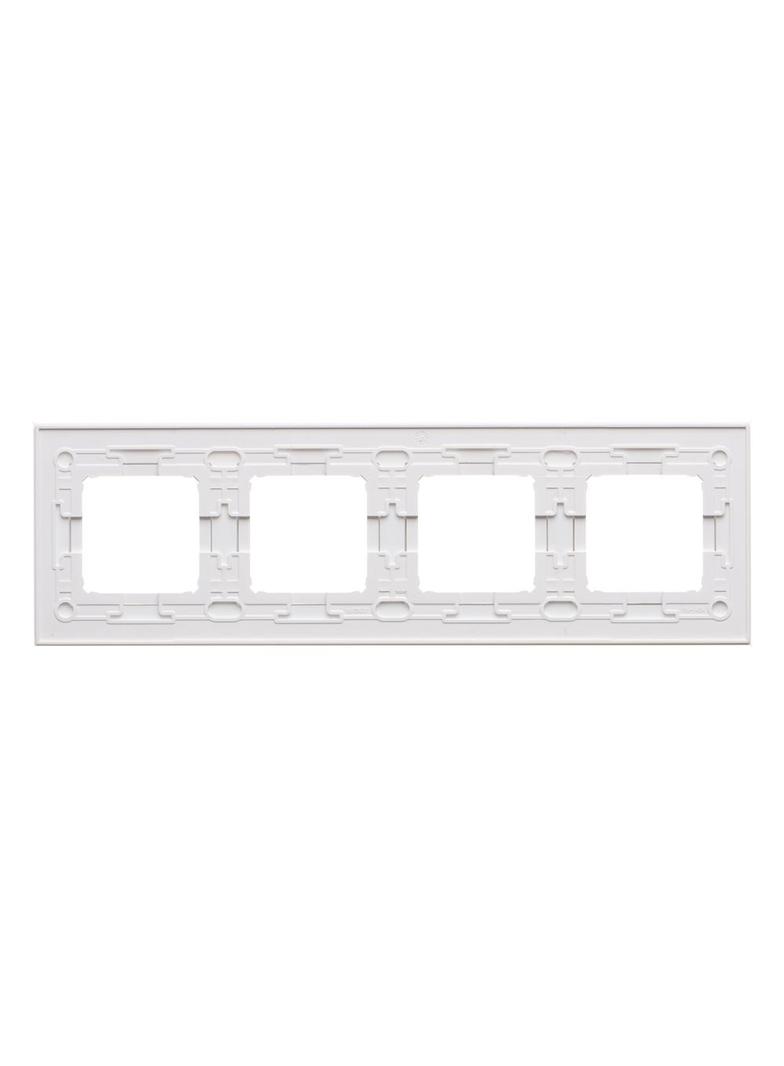 Simon 54 NATURE WMDZ-0140xS-069 Ramka 4-krotna Nature-Szkło, SREBRNA PERŁA, IP20/IP44. (IP44-należy DRN4/69 KONTAKT