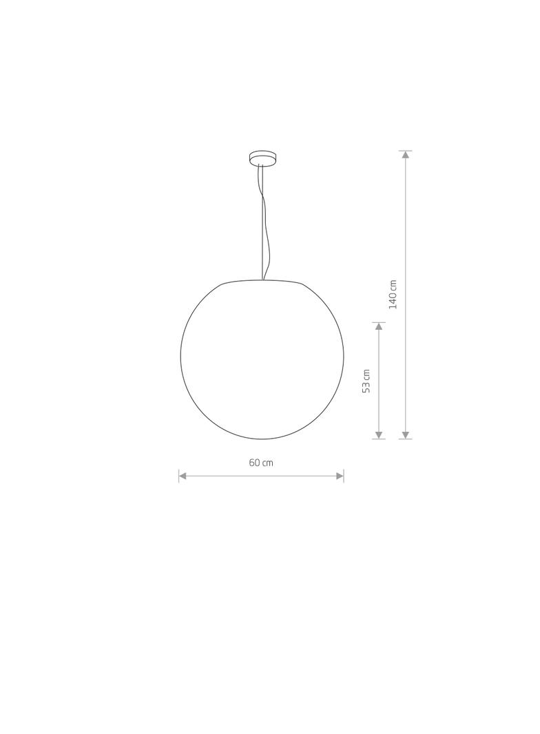 Nowodvorski lampa wisząca zewnętrzna Cumulus L E27 biała O60cm 9607