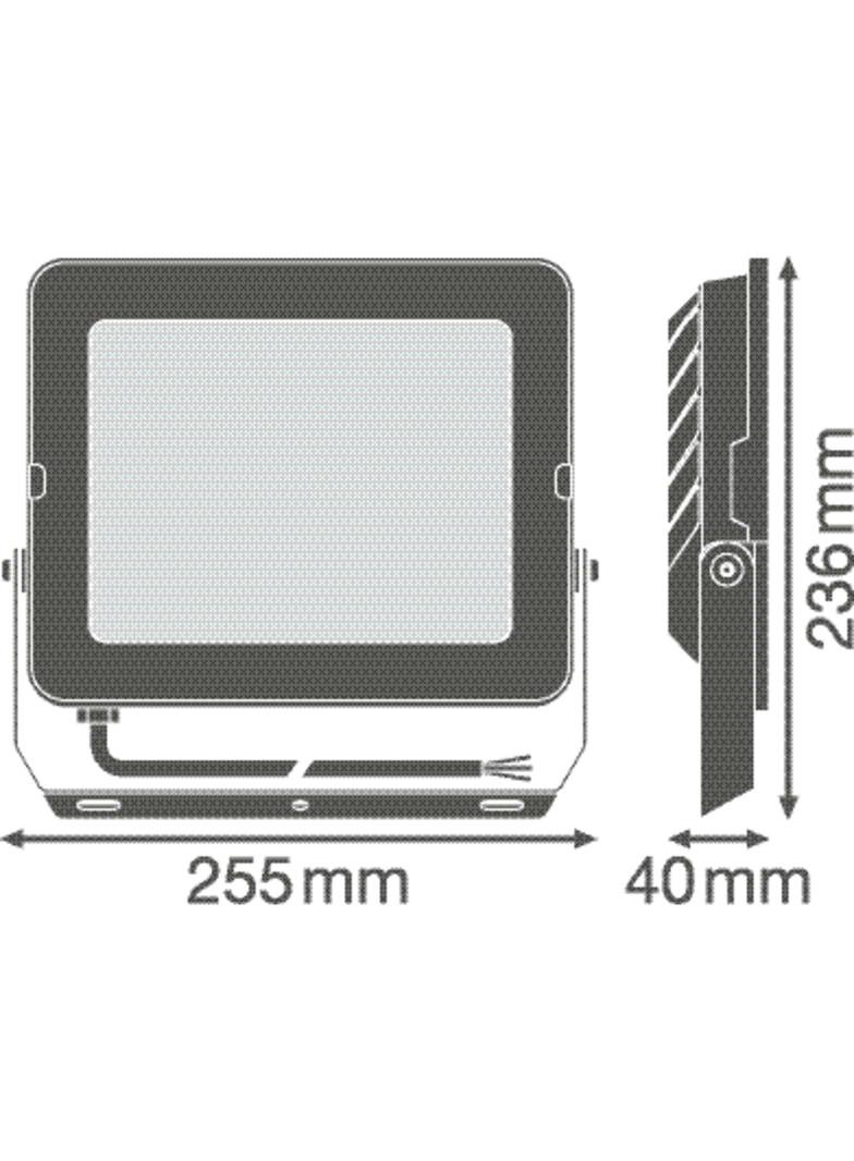 Naświetlacz LED FLOOD COMPACT V 90W 840 SYM 100 BK 4058075575004 LEDVANCE