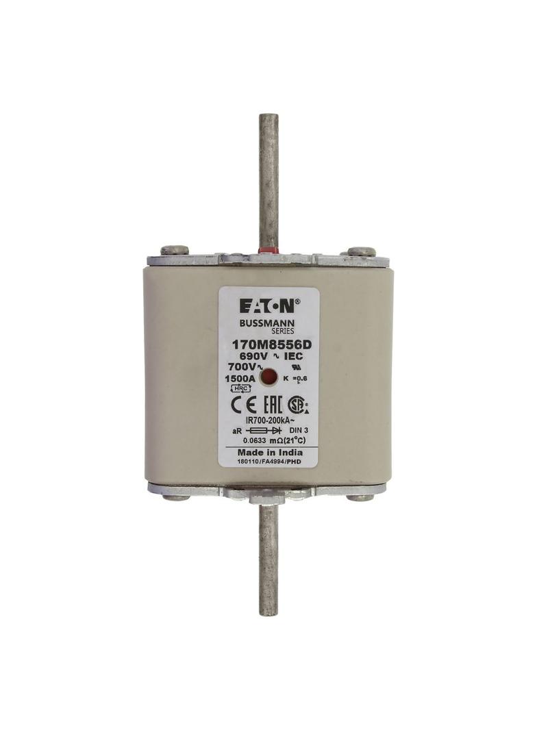 1500A 690V aR DIN 3 HSDNH FUSE Wkładka szybka 1500A AC 690V DIN 3 aR DIN IEC dual (combinat 170M8556