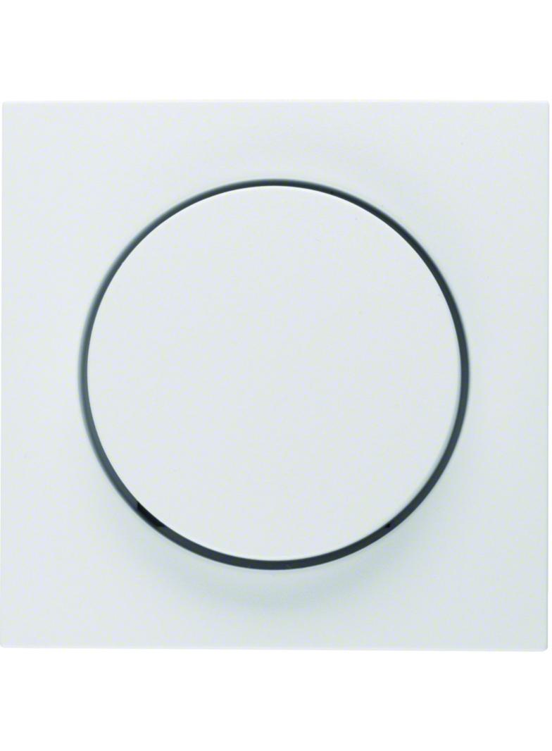 BERKER S.1/B.3/B.7 Płytka czołowa z pokrętłem Regulator do ściemniacza obrotowego biały 11371909 HAG