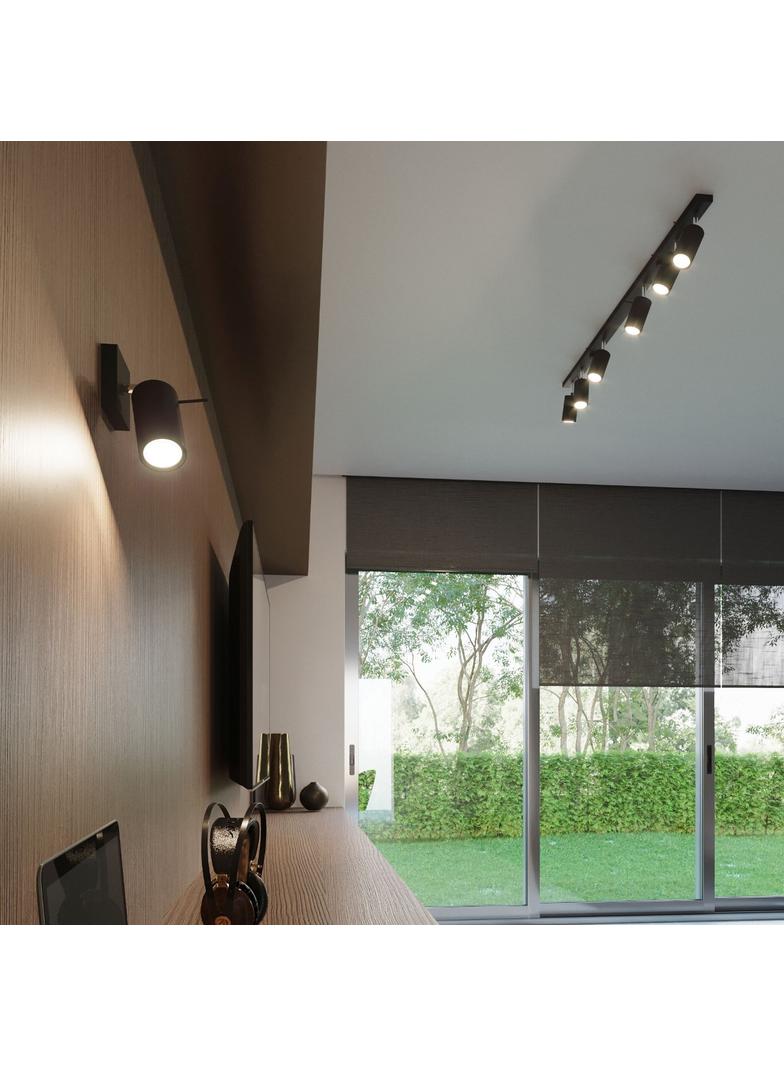 Sollux Plafon RING 6L czarny SL.0334