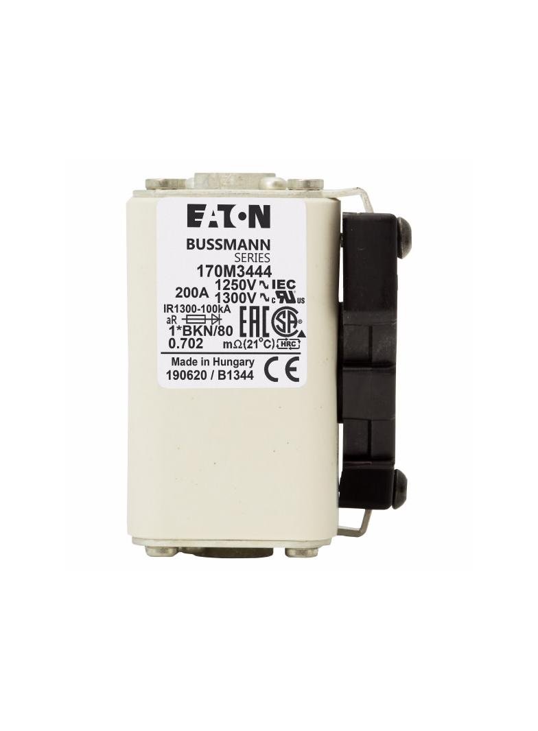 FUSE 200A 1250V 1*BKN/80 AR CU Wkładka szybka 200A AC 1250V rozmiar 1 45x59x81 mm aR 170M3444 EATON