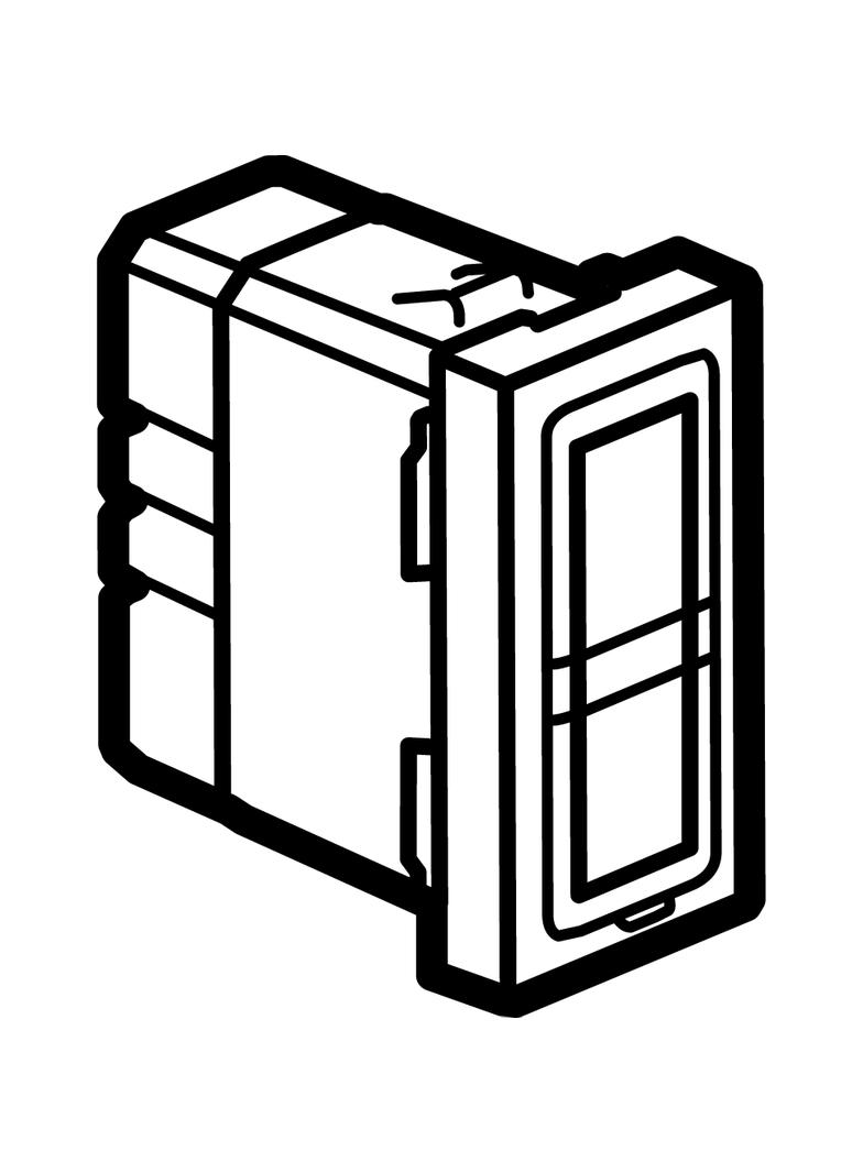 MOSAIC LAMPA SYGNALIZACYJNA PODWÓJNA PŁASKA - 1 MODUŁ ANTYBAKTERYJNA 0,2W 12-24V, Legrand