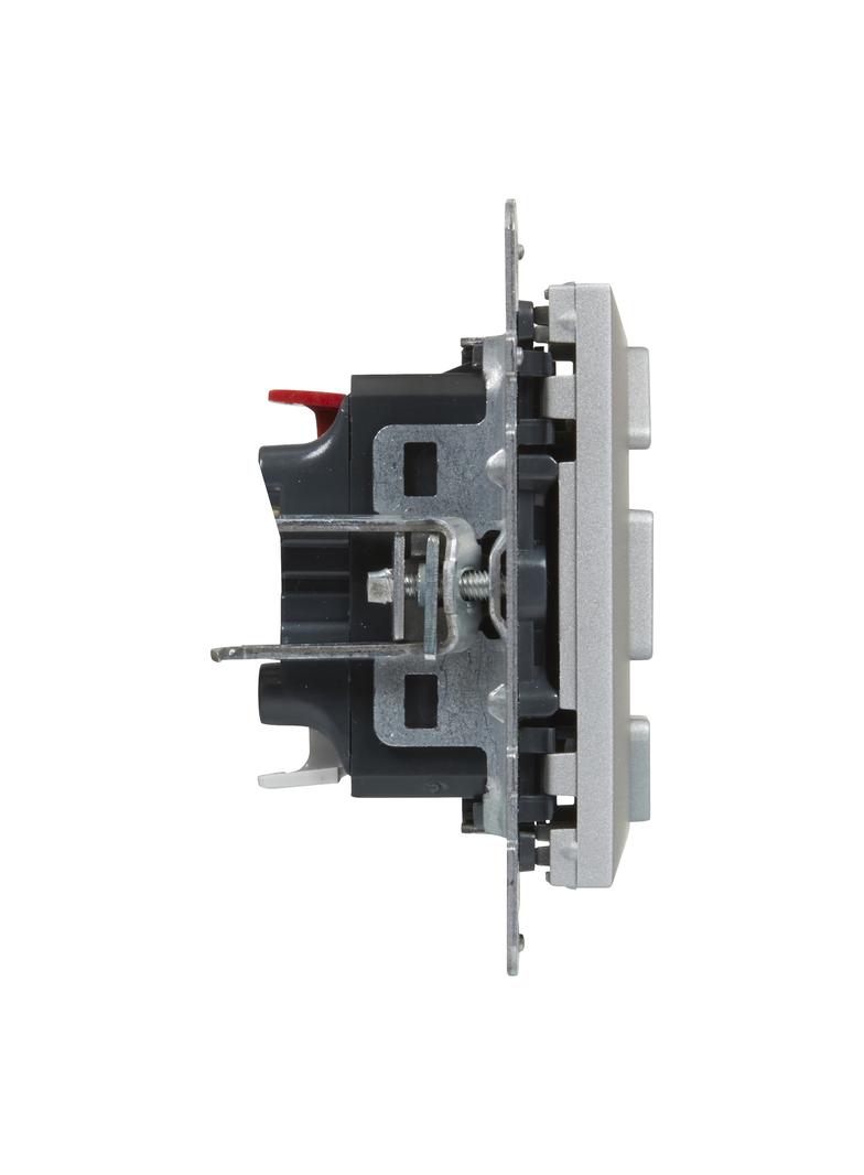 Suno Łącznik Rolet - 6 Ax - 250V - 3 Pozycyjny: Góra Dół Stop - Bezpośrednie Sterowanie Roletami Aluminium 721339 LEGRAND