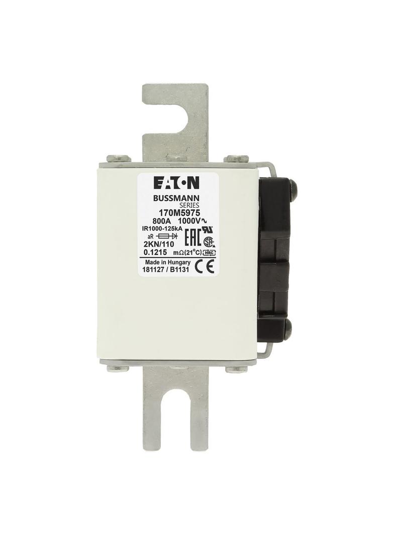 800A 1000V 2KN/110 aR INDICATOR FUSE Wkładka szybka 800A AC 1000V DIN 2 59x77x138 mm aR, 170M5975 EA