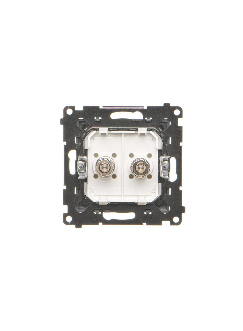 Simon 55 Gniazdo ekwipotencjalne podwójne Grafitowy mat