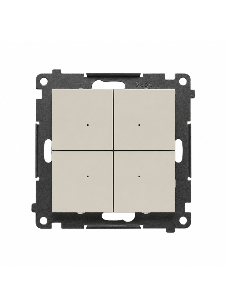Simon 55 GO Sterownik poczwórny WiFi, sterowany smartfonem, 4x5(2) A, 230V kaszmirowy TEW4W.01/142