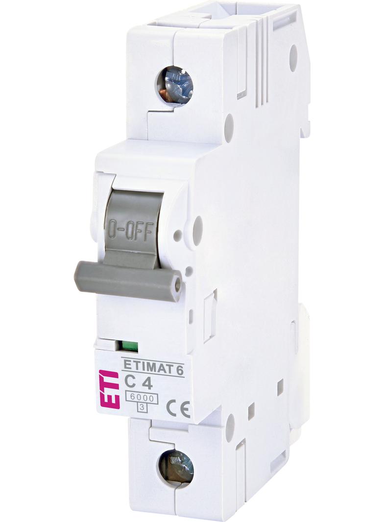 Wyłącznik nadprądowy MAT 6 1P C4A 002141510 ETI