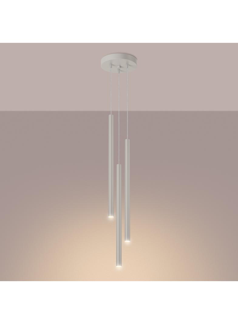 Sollux Lampa wisząca PASTELO 3P beżowa SL.1515