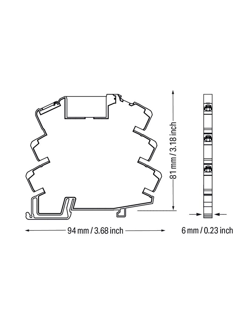 JUMPFLEX podstawka z przekaźnikiem półprzewodnikowym115VACDC/48VDC/0,1A